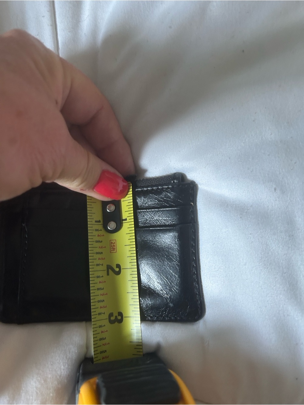 HOBO Black Leather Card Wallet with Keychain Clip - Picture 4 of 6